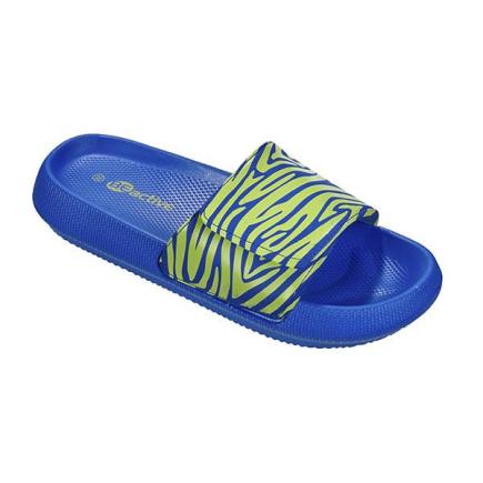 BECO dames slippers Zebra Vibes | blauw/groen