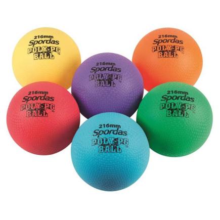 Spordas poly-pg ballen | set 6 stuks